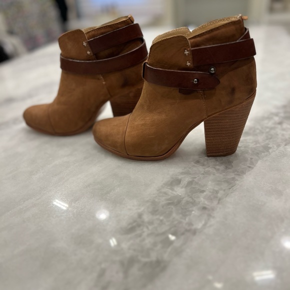 Rag & Bone tan & brown Harrow Booties - Picture 3 of 10